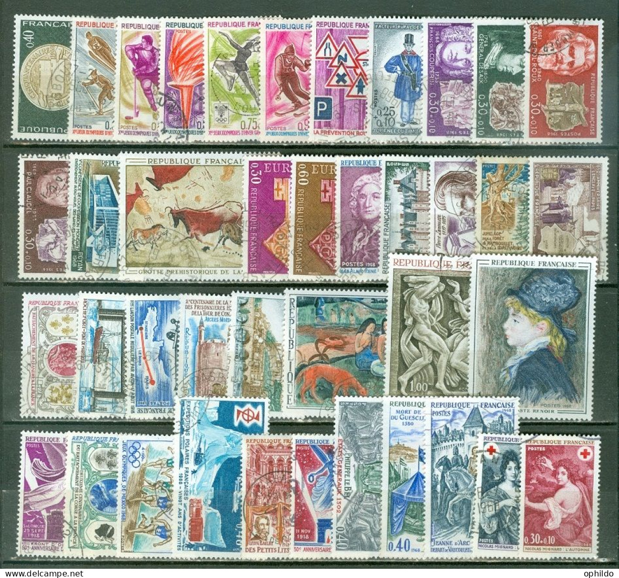 France  Année 1968 Complete  Ob  TB   - 1960-1969