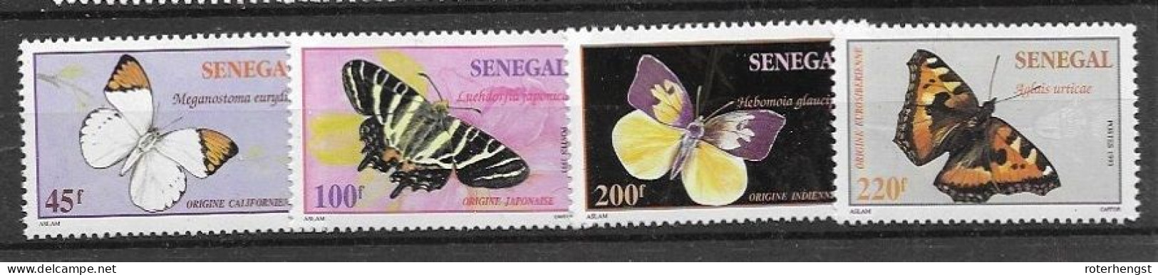 Senegal Mnh ** 1995 Butterflies Set - Senegal (1960-...)