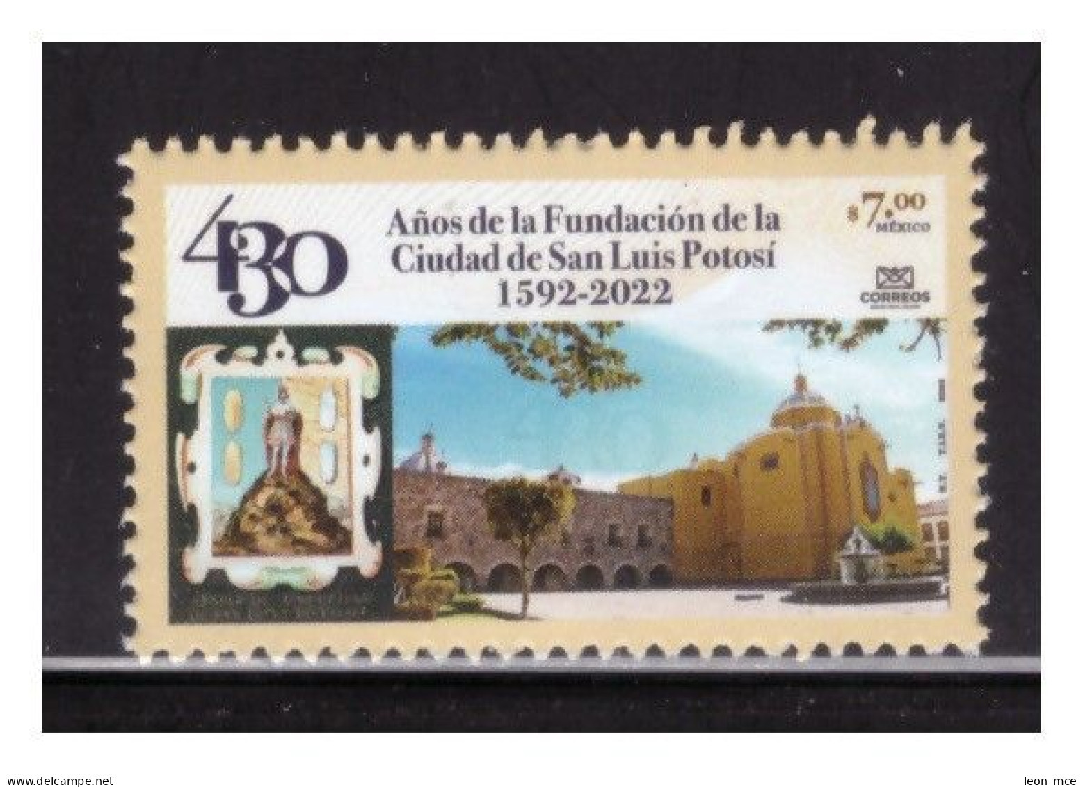 2023 MÉXICO 430 Años De La Fundación De La Ciudad De San Luis Potosí, MNH 430 Years Since The Founding Of The City - Mexico