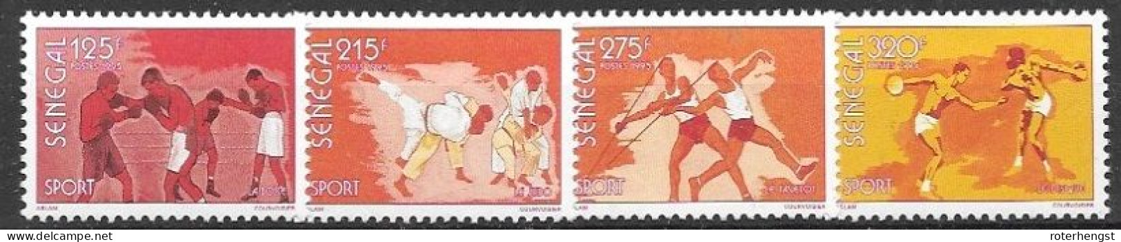 Senegal Mnh ** 1996 Sports Boxing Judo - Senegal (1960-...)