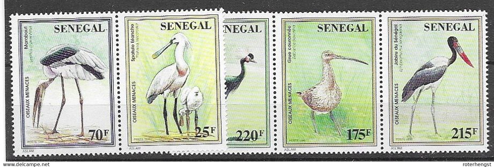 Senegal Mnh ** 1997 Birds Set - Senegal (1960-...)