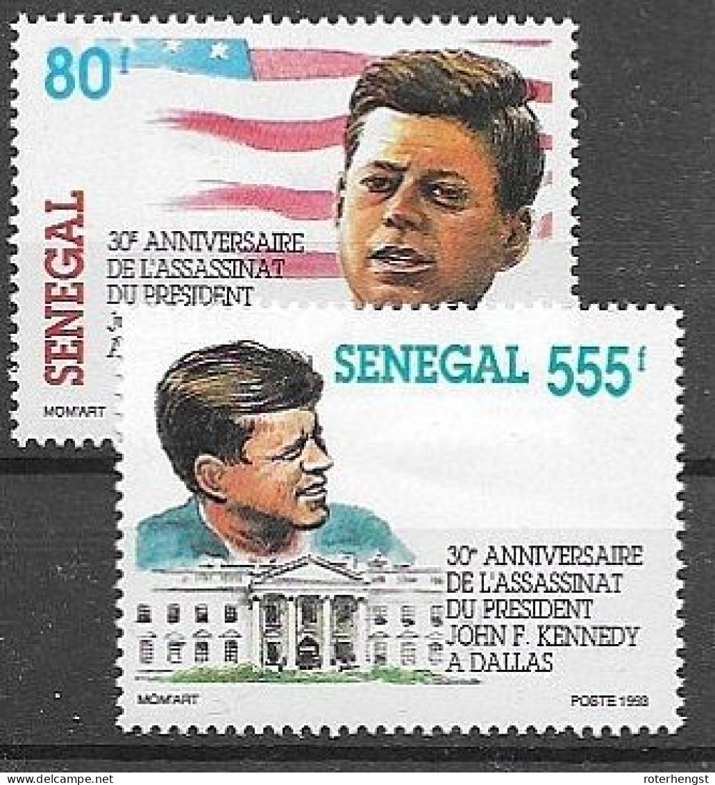 Senegal Mnh ** 1993 Kennedy Set - Senegal (1960-...)