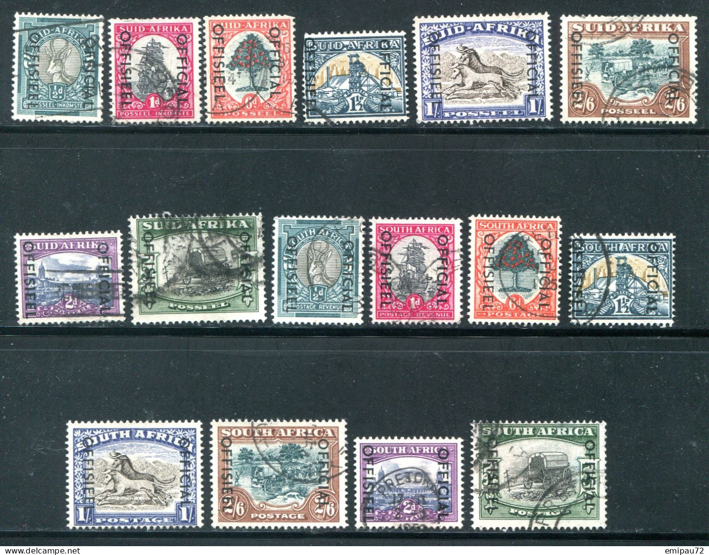 AFRIQUE DU SUD- Lot De Timbres De Service Oblitérés - Servizio