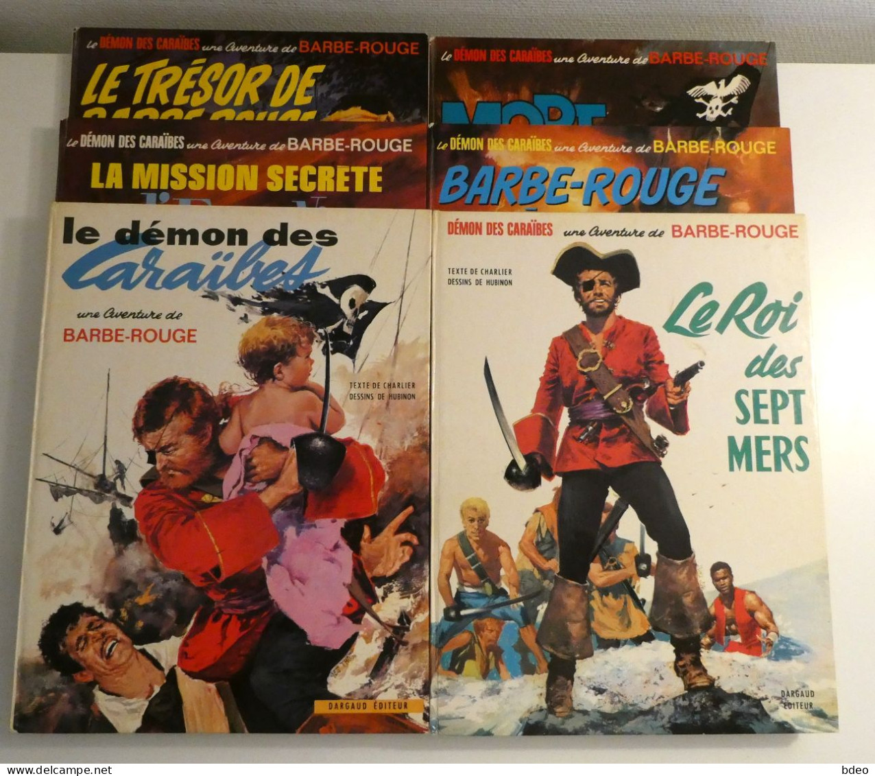 LOT 6 REEDITIONS BARBE ROUGE / 1972 1973 / BE - Paquete De Libros