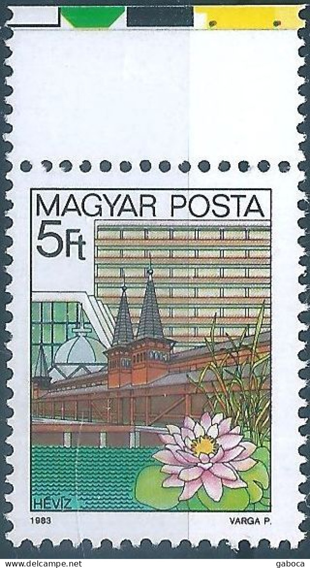 C5829 Hungary Tourism Resort Building Flower MNH RARE - Hotels- Horeca