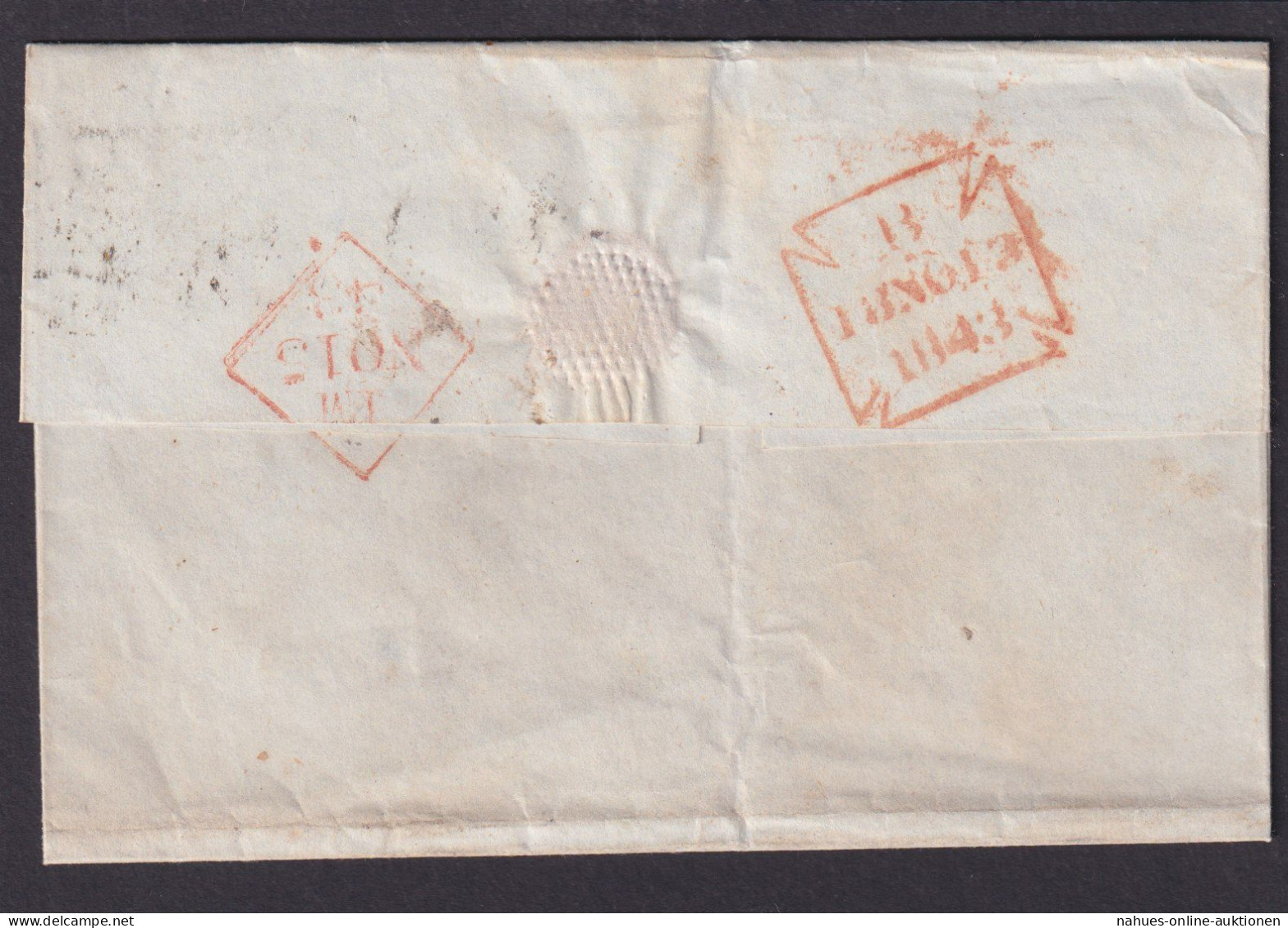 Großbritannien Brief Queen Victoria 3 A-K Malteser Mit Nummer 1 Selten 300,-++ - Storia Postale