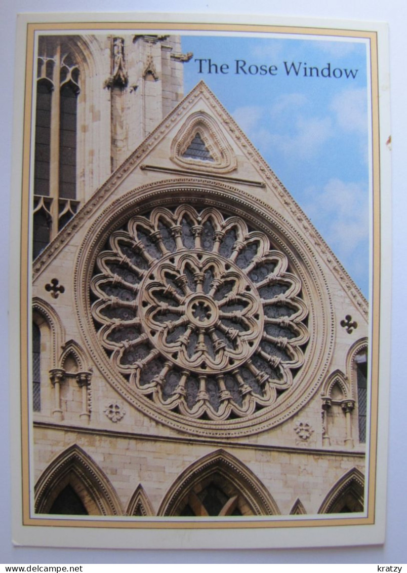 ROYAUME-UNI - ANGLETERRE - YORKSHIRE - YORK - Minster - The Rose Window - York