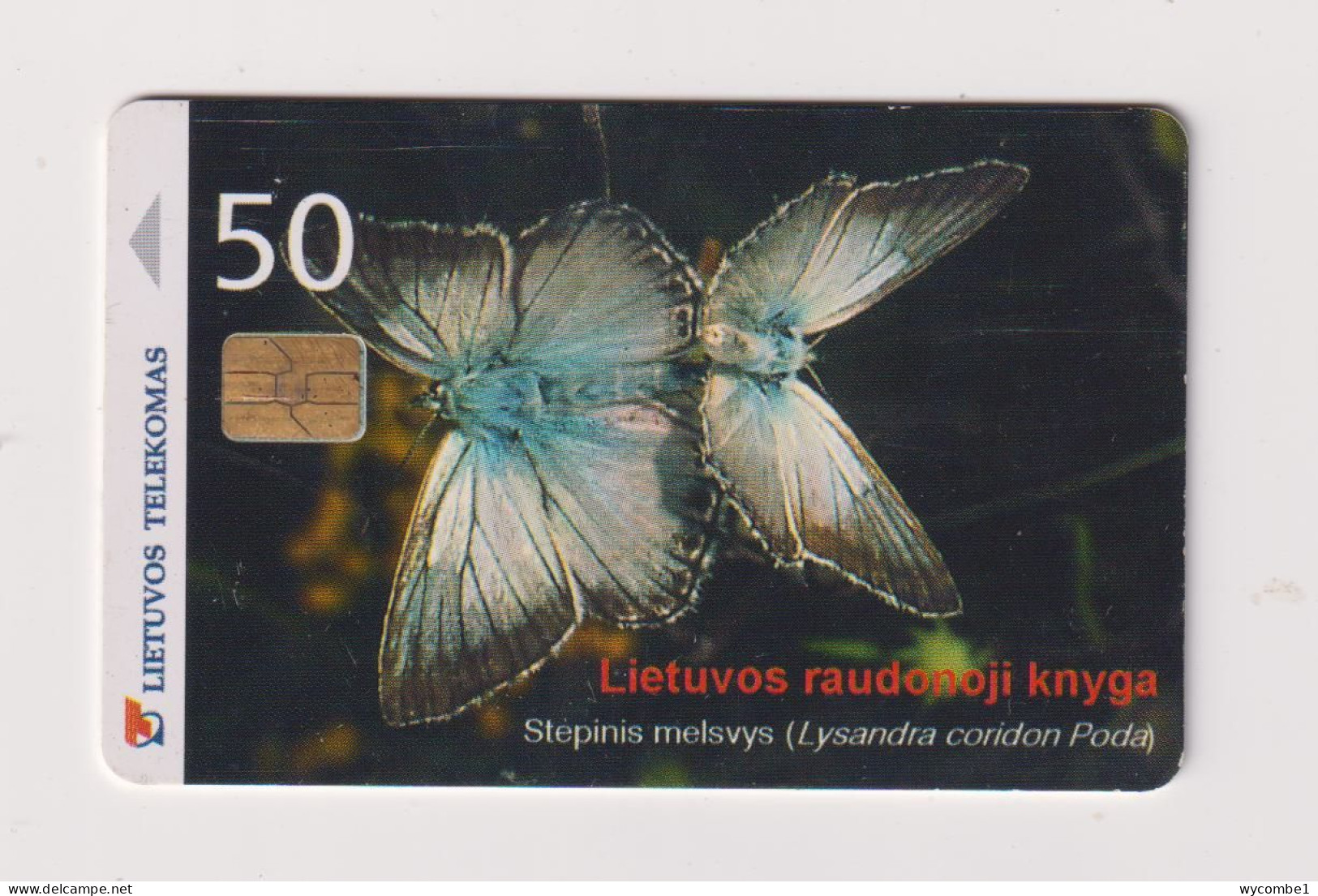 LITHUANIA -  Butterfly Chip  Phonecard - Lithuania