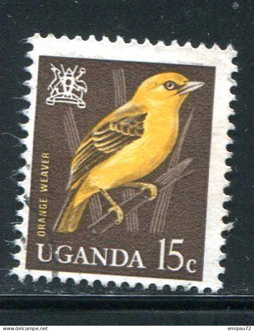 OUGANDA- Y&T N°66- Oblitéré (oiseau) - Uganda (1962-...)