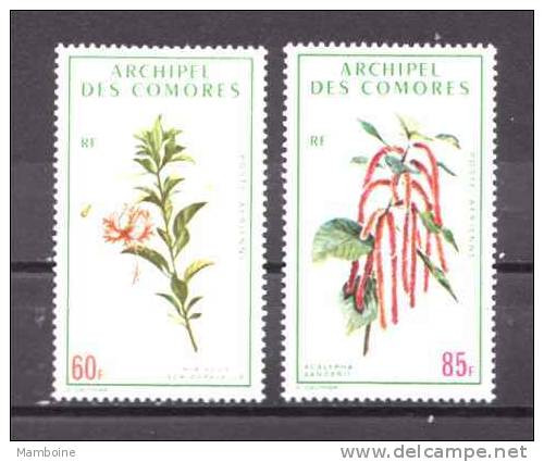COMORES.  1971   P Aérien. N° 37 + 38 Neuf  X X  Fleur - Poste Aérienne