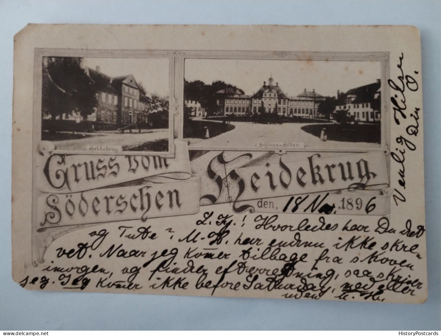 Gruss Vom Söderschen Heidekrug,Söder, Gross Düngen, 1896 - Bad Salzdetfurth