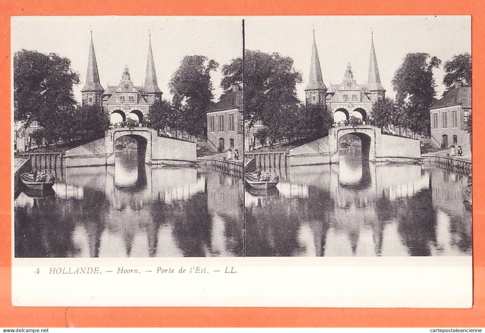 36563 / ⭐ Carte Stereo HOORN Noord-Holland Porte De L'EST 1910s LEVY LL 4 Nederland Pays-Bas Netherlands - Hoorn