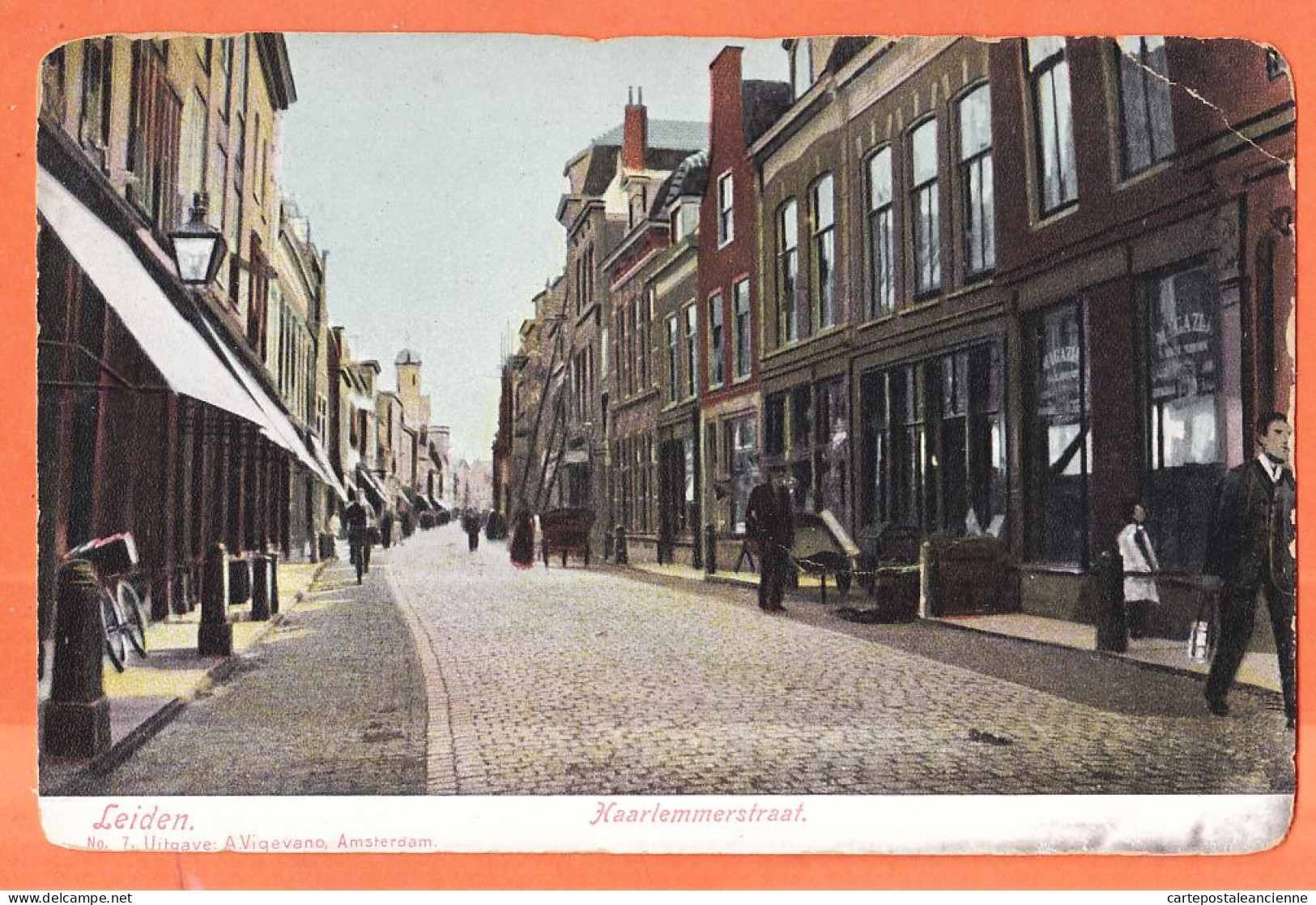 36545 / ⭐ LEIDEN Zuid-Holland HAARLEMMERSTRAAT 1910s VIGEVANO  7 Amsterdam / Netherlands Pays-Bas - Leiden