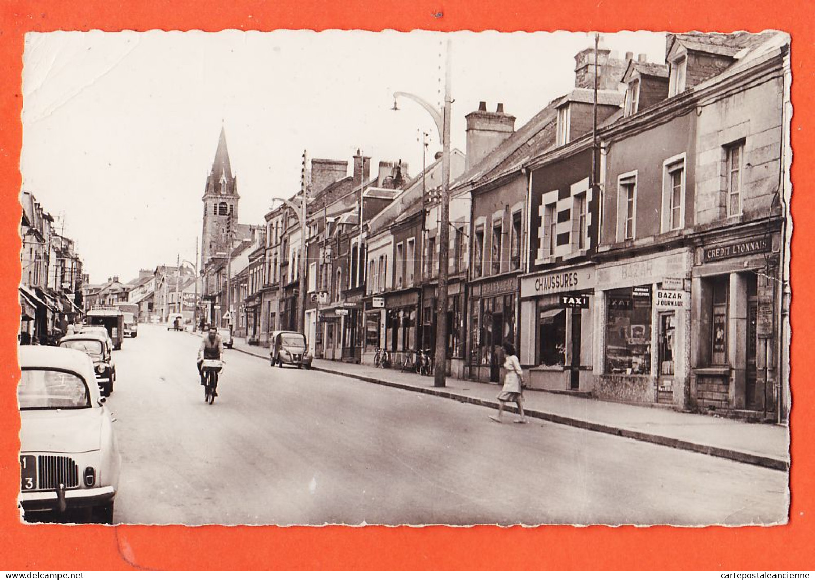 36791 / ⭐ ♥️ PRE-EN-PAIL 53-Mayenne Commerces Rue Principale Automobiles 1950s Photo-Bromure Edition Du MOULIN 3 - Pre En Pail