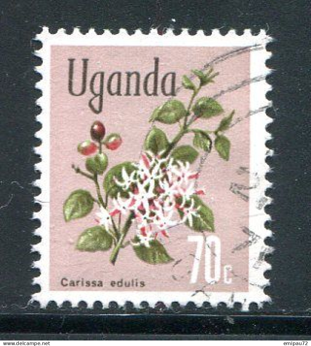 OUGANDA- Y&T N°90- Oblitéré (fleurs) - Uganda (1962-...)