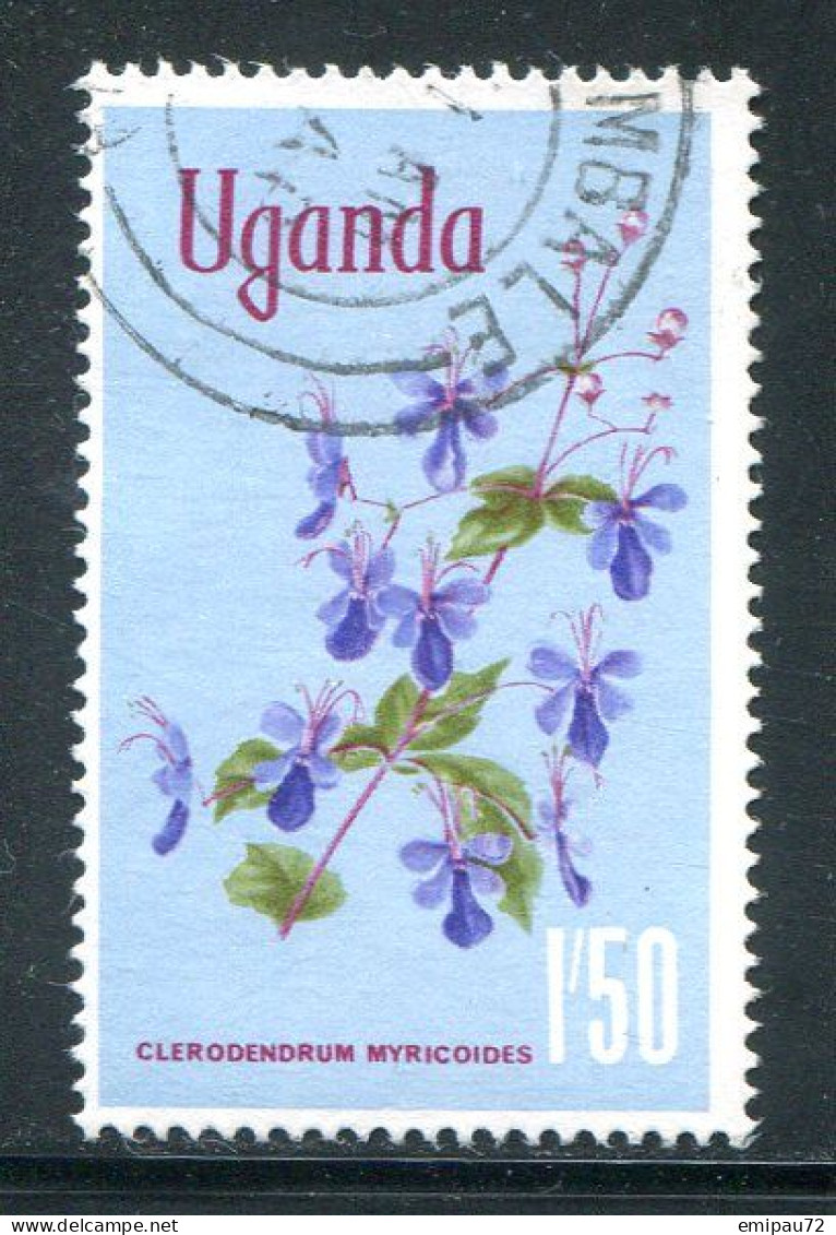 OUGANDA- Y&T N°92- Oblitéré (fleurs) - Uganda (1962-...)