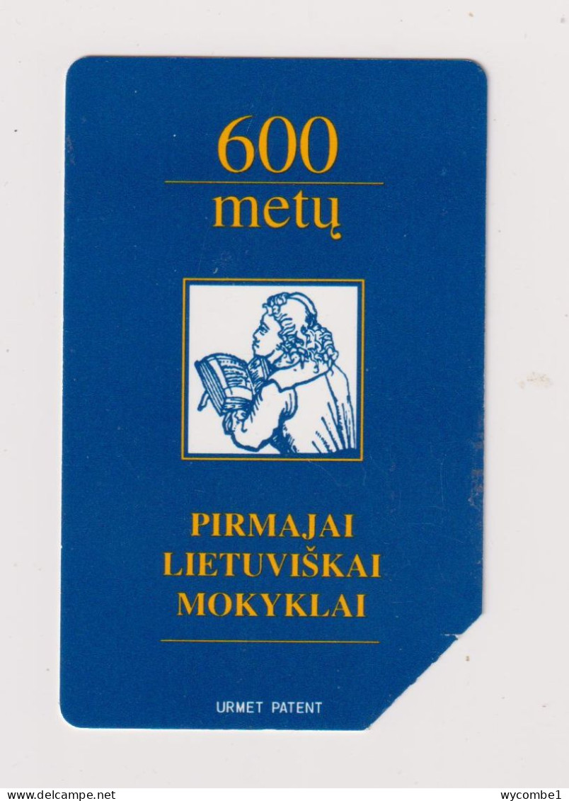 LITHUANIA -   !st School 600th Anniversary Urmet Phonecard - Litauen