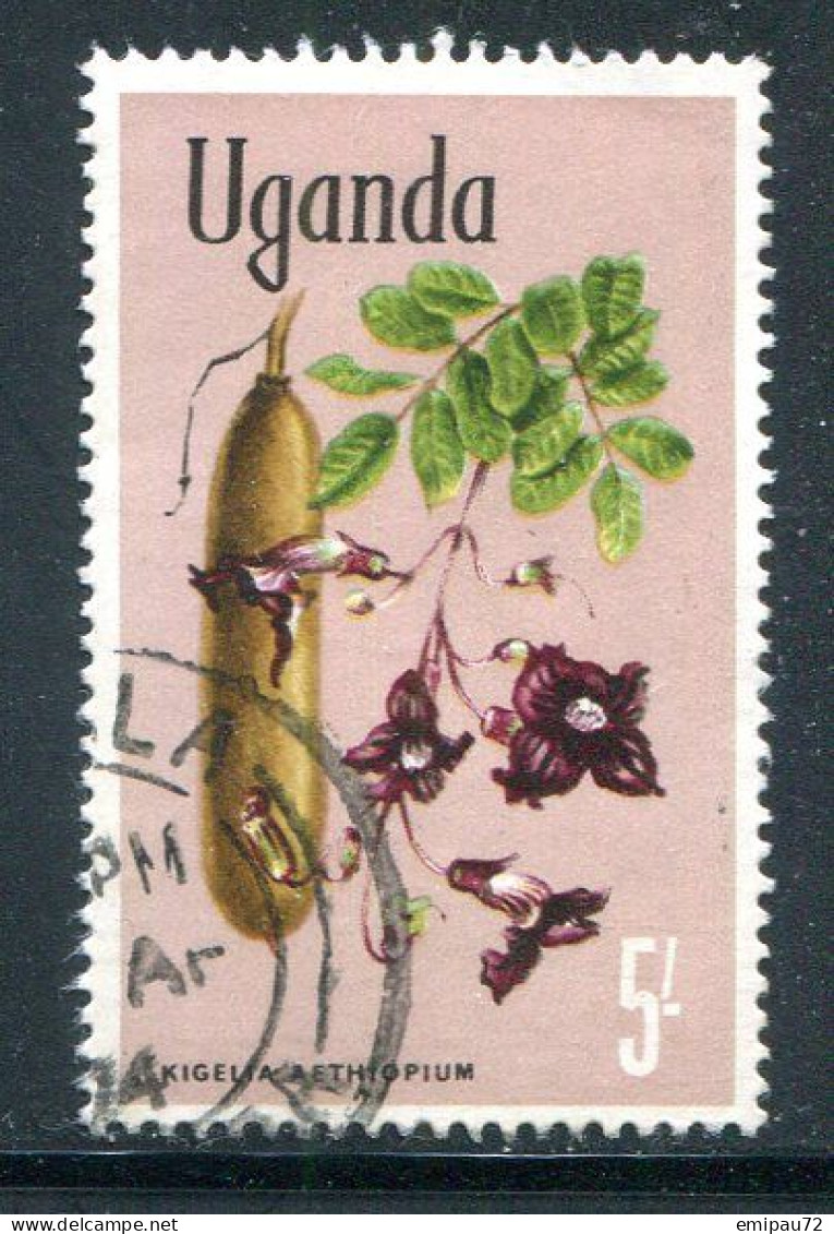 OUGANDA- Y&T N°94- Oblitéré (fleurs) - Ouganda (1962-...)