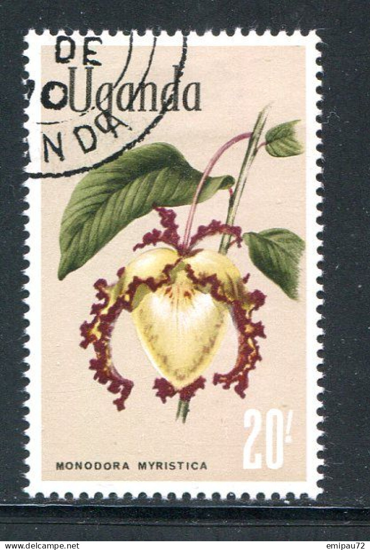 OUGANDA- Y&T N°96- Oblitéré (fleurs) - Uganda (1962-...)