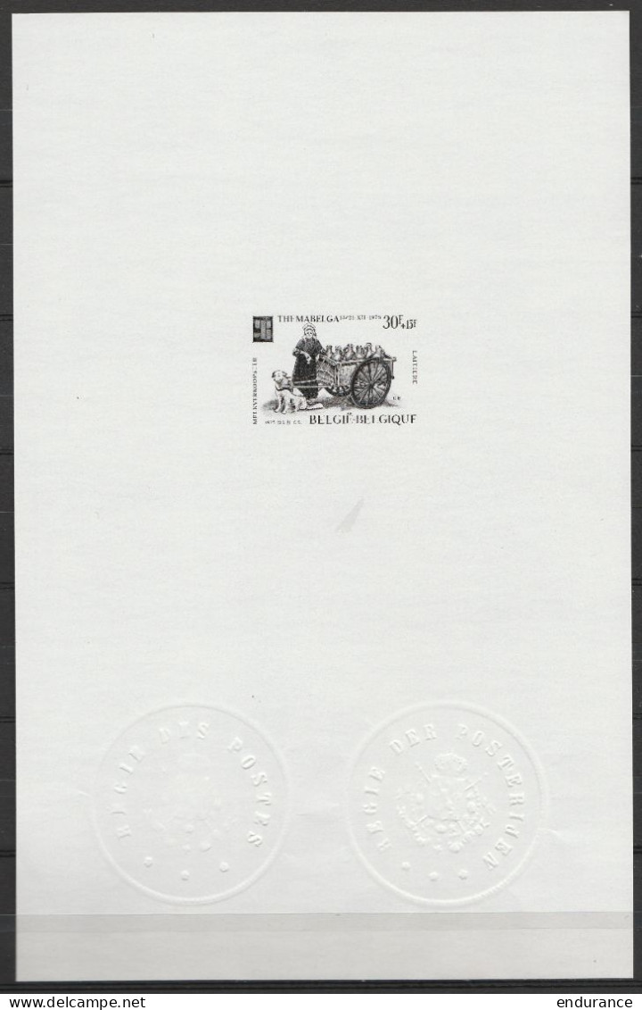 Feuillet Noir & Blanc - THEMABELGA 75 (N°1794) (double Empreinte Cachet à Sec Régie Des Postes) - B&W Sheetlets, Courtesu Of The Post  [ZN & GC]