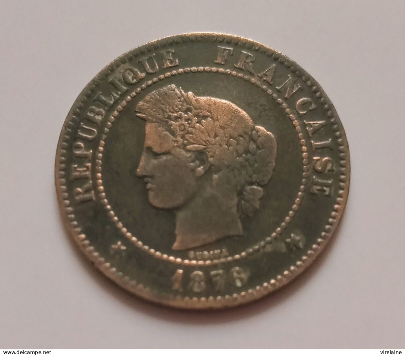 France 5 Centimes Cérès 1876 K  (B01 39) - 5 Centimes