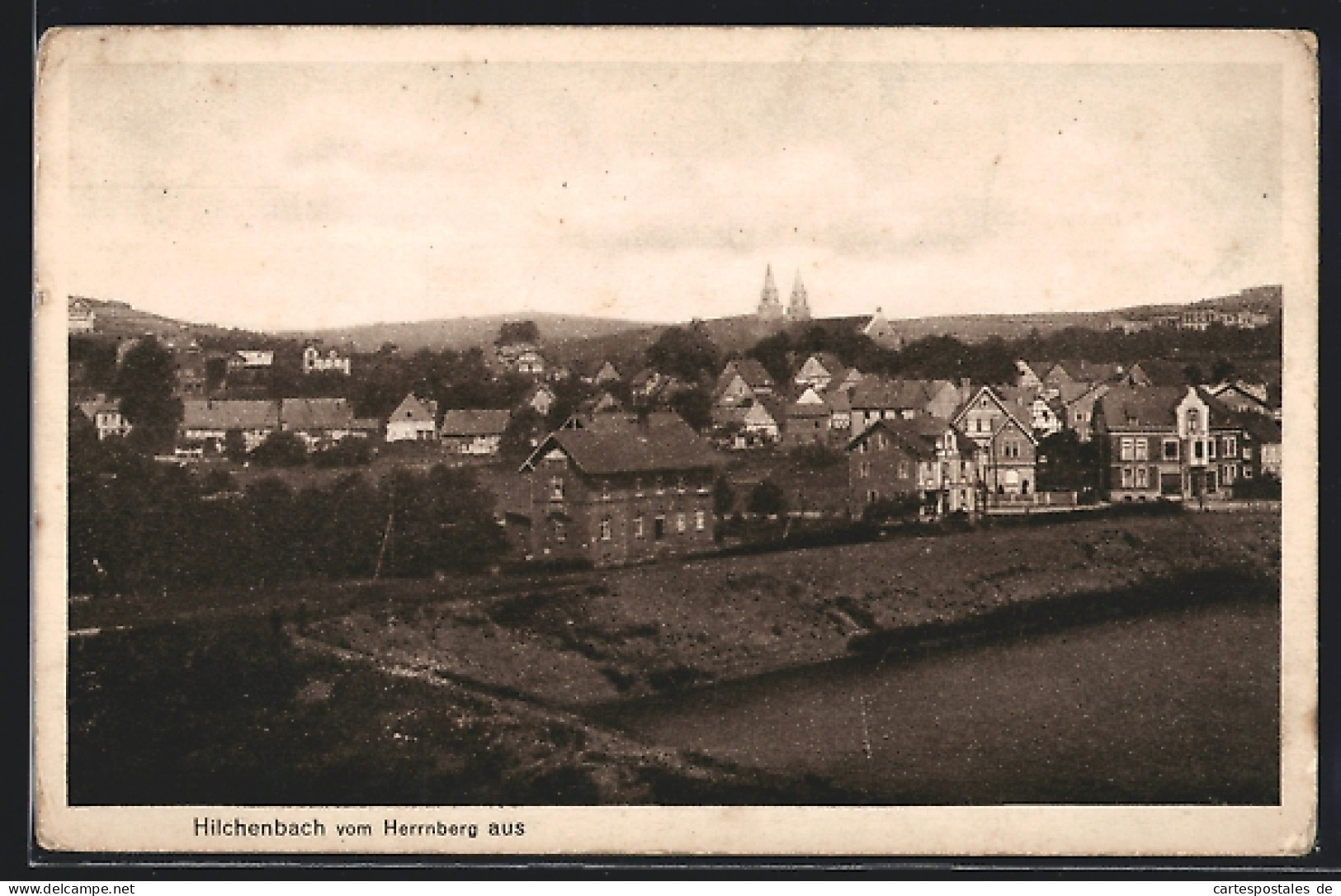 AK Hilchenbach, Blick Vom Herrenberg Auf Den Ort  - Hilchenbach