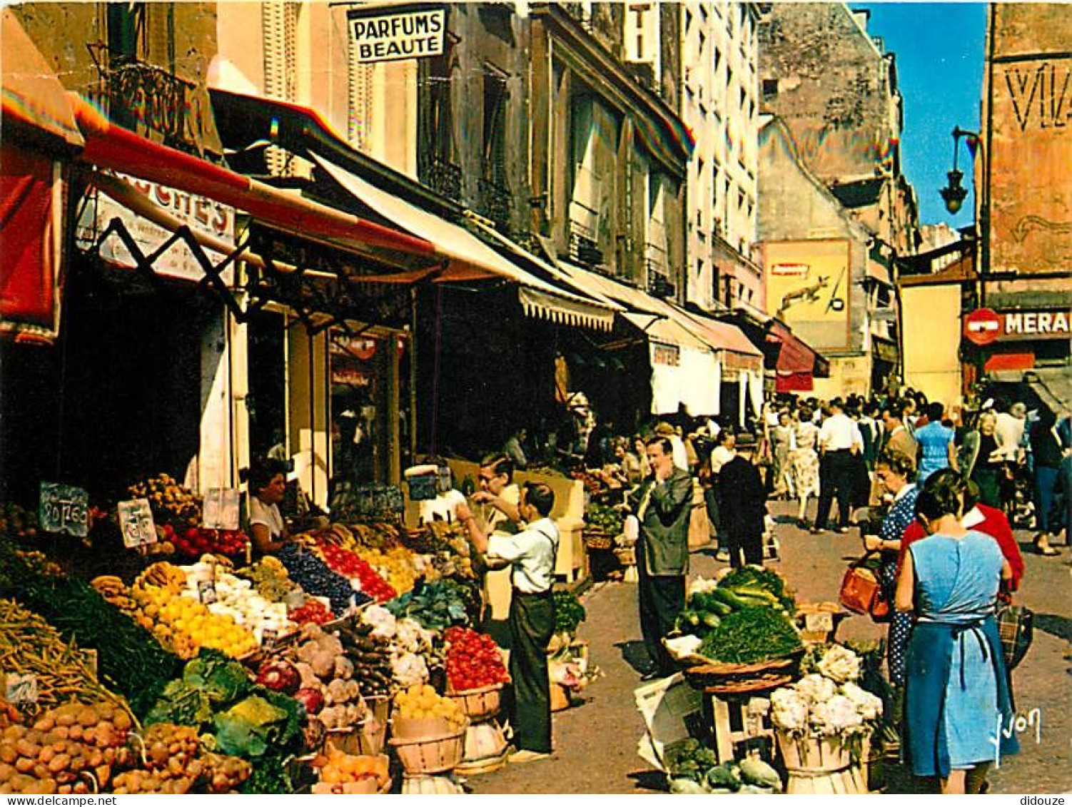 Marchés - Paris - La Rue Mouffetard - Fruits Et Légumes - CPM - Voir Scans Recto-Verso - Mercati