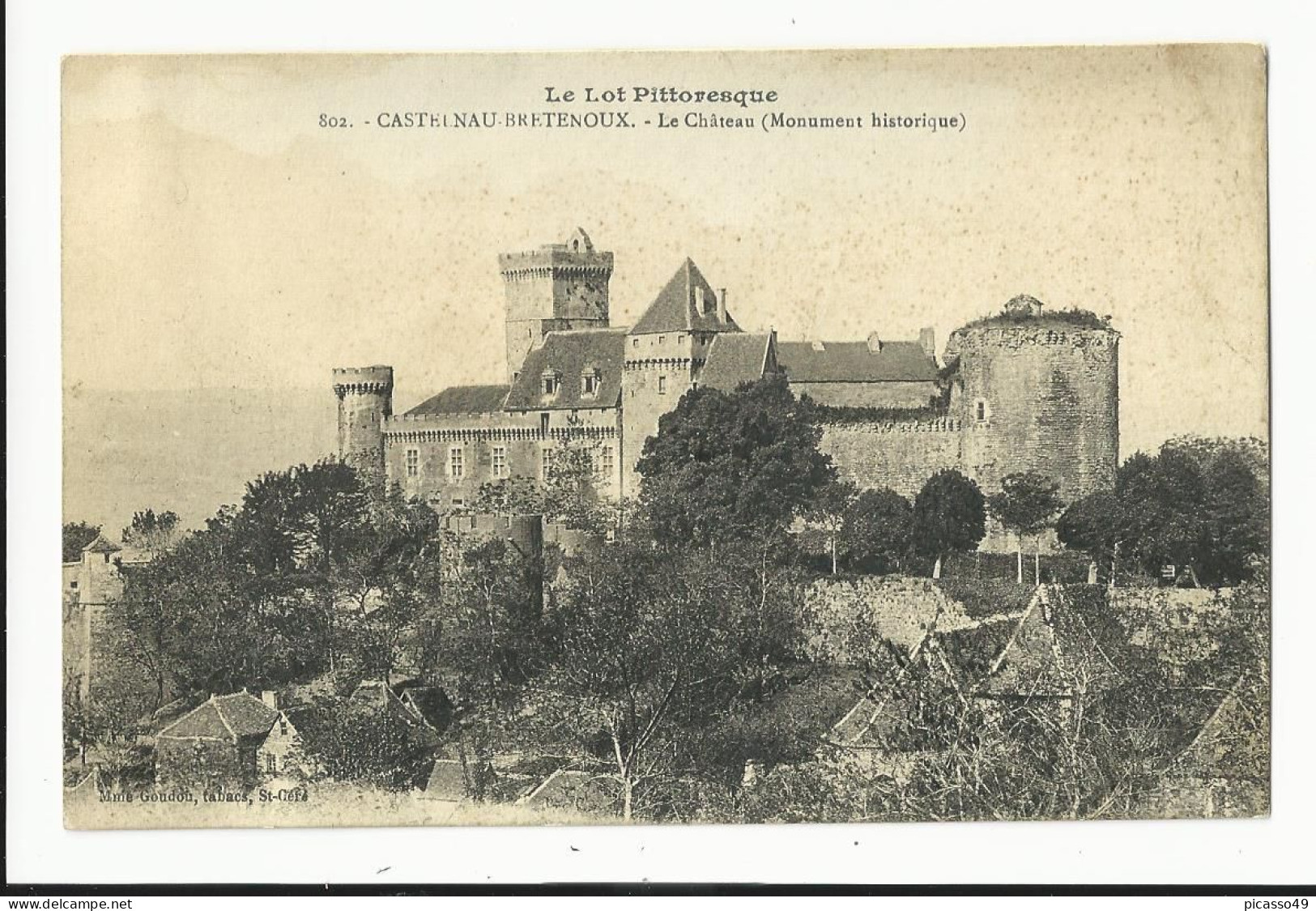 Lot , Castelnoux Bretenoux , Le Chateau - Bretenoux