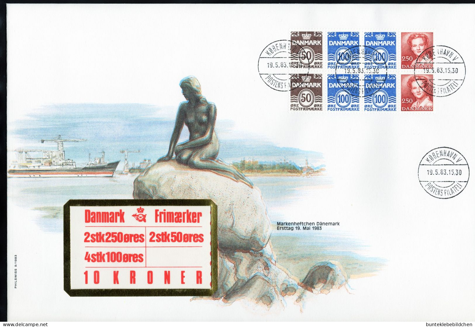 Dänemark- Markenheftchen- Schmuck FDC, 19. Mai 1983 - Selten Angeboten - FDC