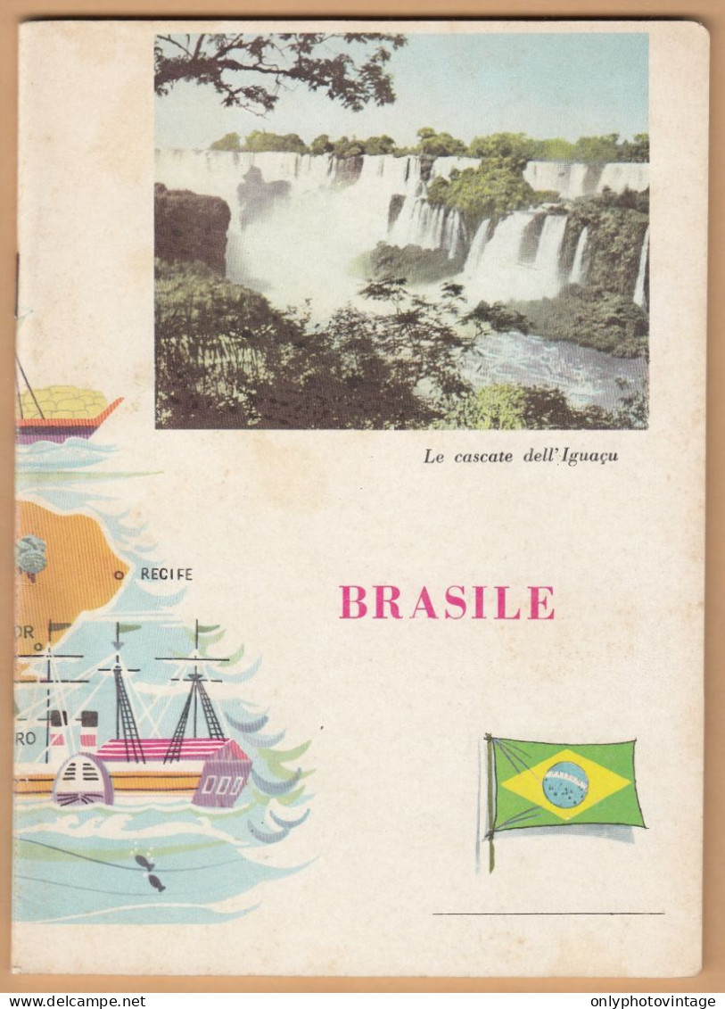 Quaderno Anni 70, Brasile, Le Cascate Dell'Iguaçu, Serie Internazionale C.B.D. - Collections