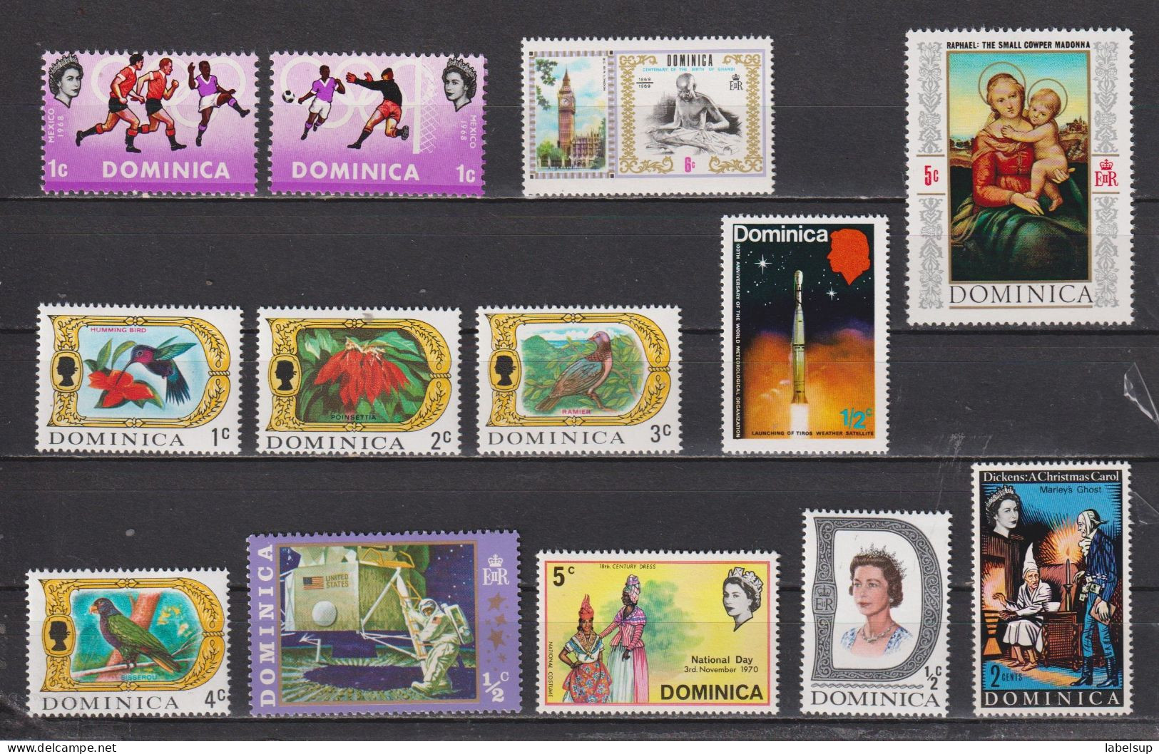 Timbres Neufs** De Dominique De 1968 à 1973 Entre 225 Et 348 - Dominica (...-1978)