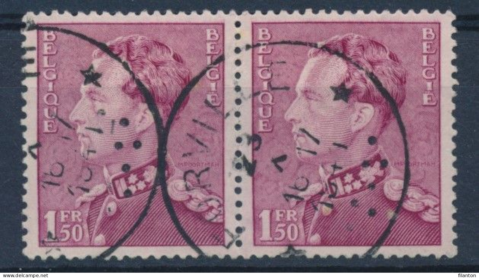 OBP Nr 429 (paar/paire) -  *FORVILLE* - Depot-relais - (ref. ST-2683) - Postmarks With Stars