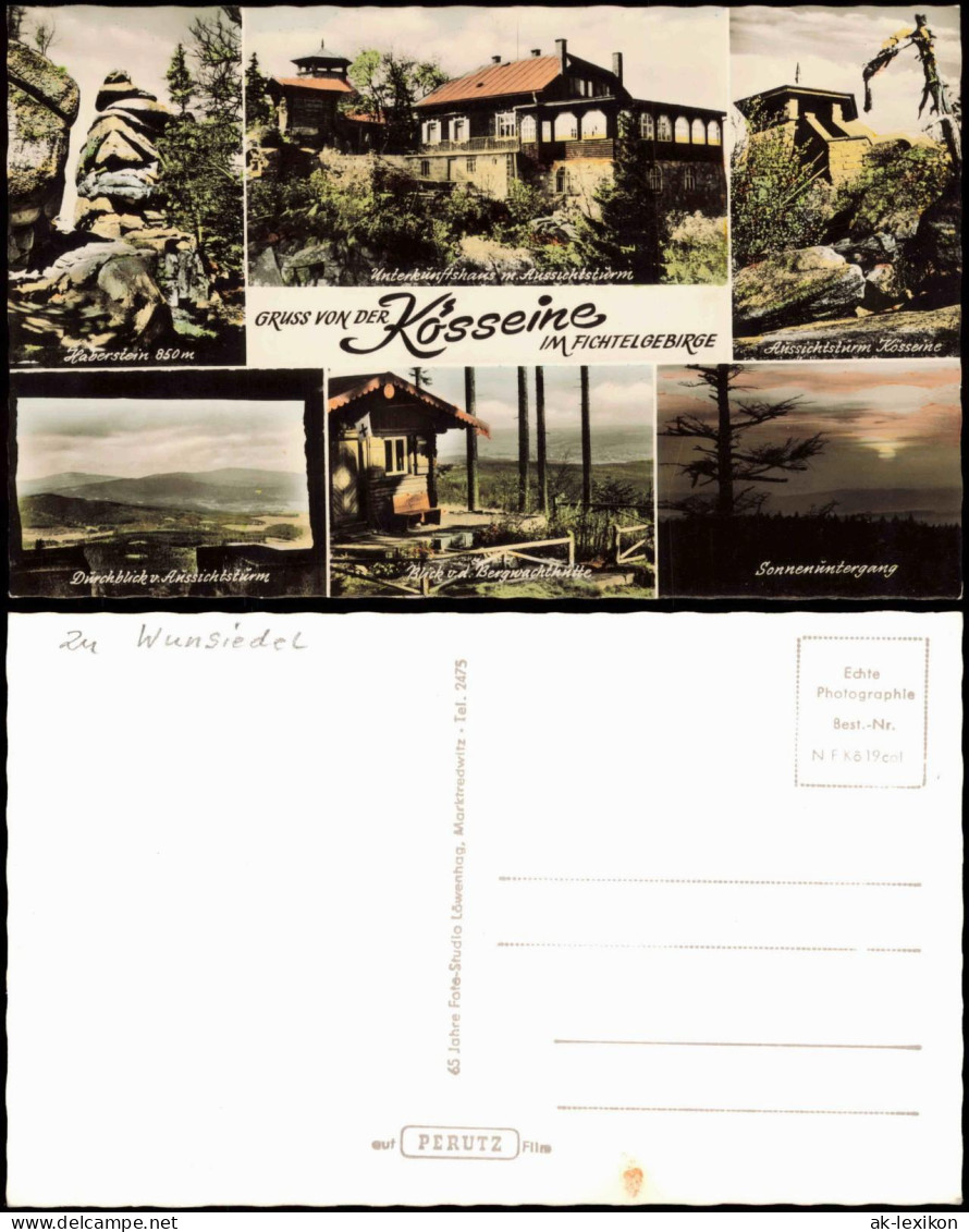 Wunsiedel Fichtelgebirge Kösseinehaus Unterkunftshaus  Aussichtsturm Color 1962 - Wunsiedel