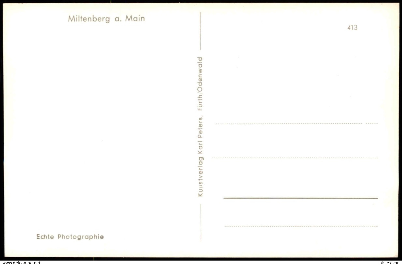 Ansichtskarte Miltenberg (Main) Totale 1963 - Miltenberg A. Main