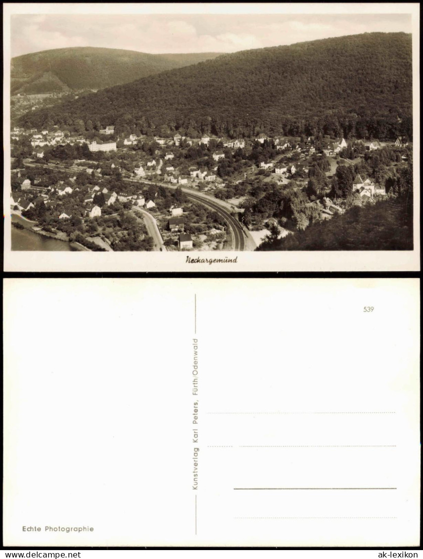Ansichtskarte Neckargemünd Stadt, Bahnstrecke 1963 - Neckargemuend