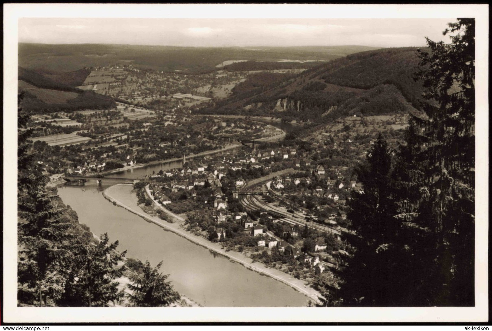 Ansichtskarte Neckargemünd Blick über Die Stadt 1962 - Neckargemünd