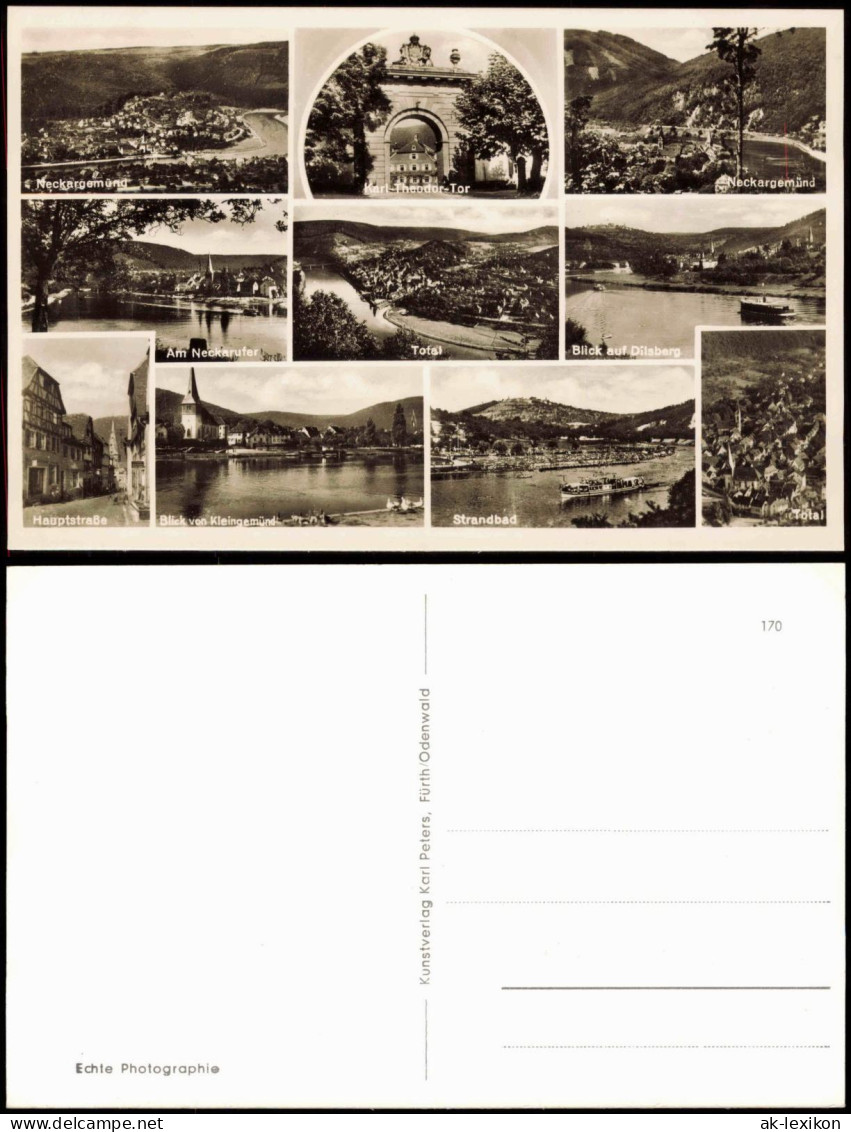 Ansichtskarte Neckargemünd Mehrbildkarte Straße, Strandbad 1964 - Neckargemuend