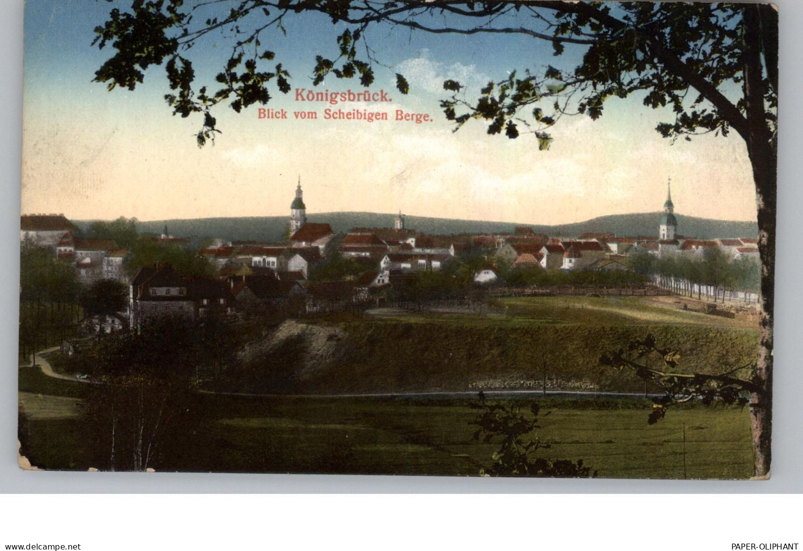 0-8293 KÖNIGSBRÜCK, Blick Vom Scheibinger Berge - Koenigsbrueck