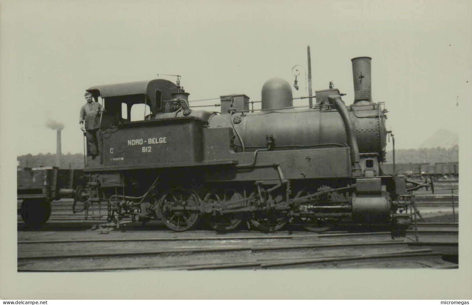 Reproduction- Locomotive Nord-Belge 612, St-Martin - Trains