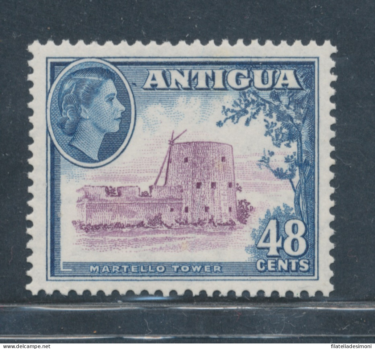 1953-62 Antigua - Stanley Gibbons N. 130 - 48 Cents Purple And Deep Blu - MNH** - Sonstige & Ohne Zuordnung