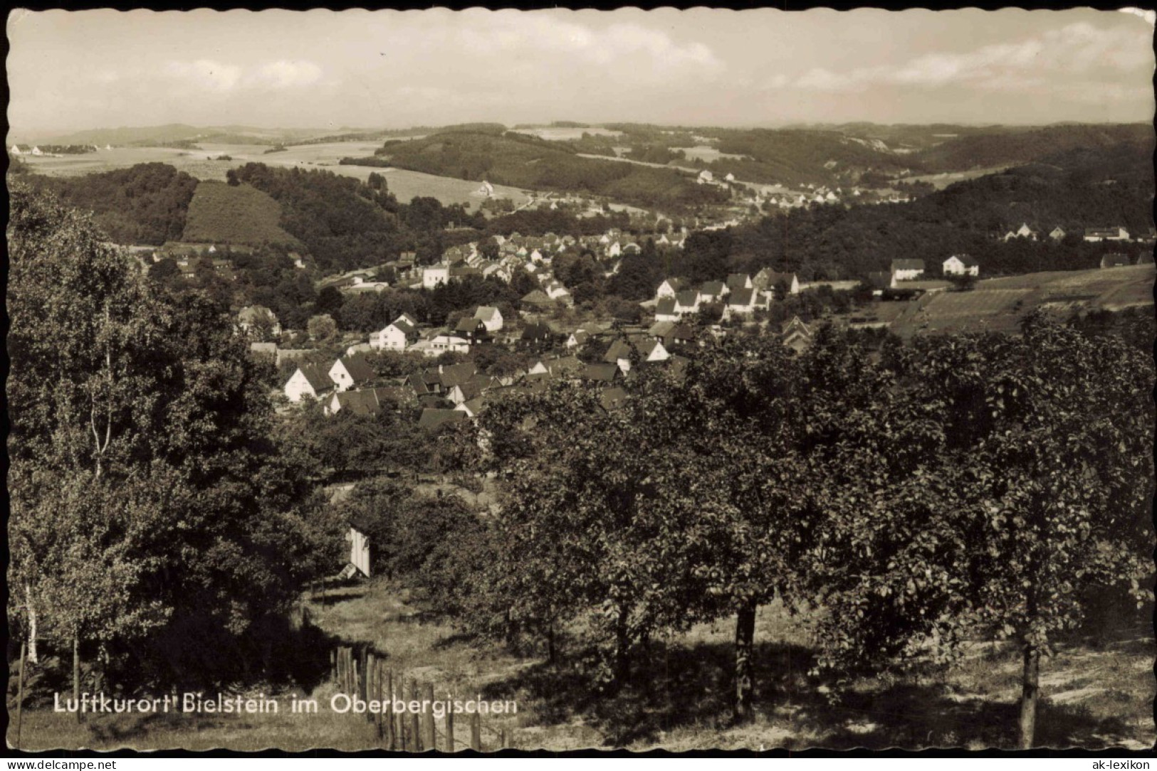 Ansichtskarte Bielstein Im Oberbergischen-Wiehl Partie An Der Stadt 1963 - Wiehl