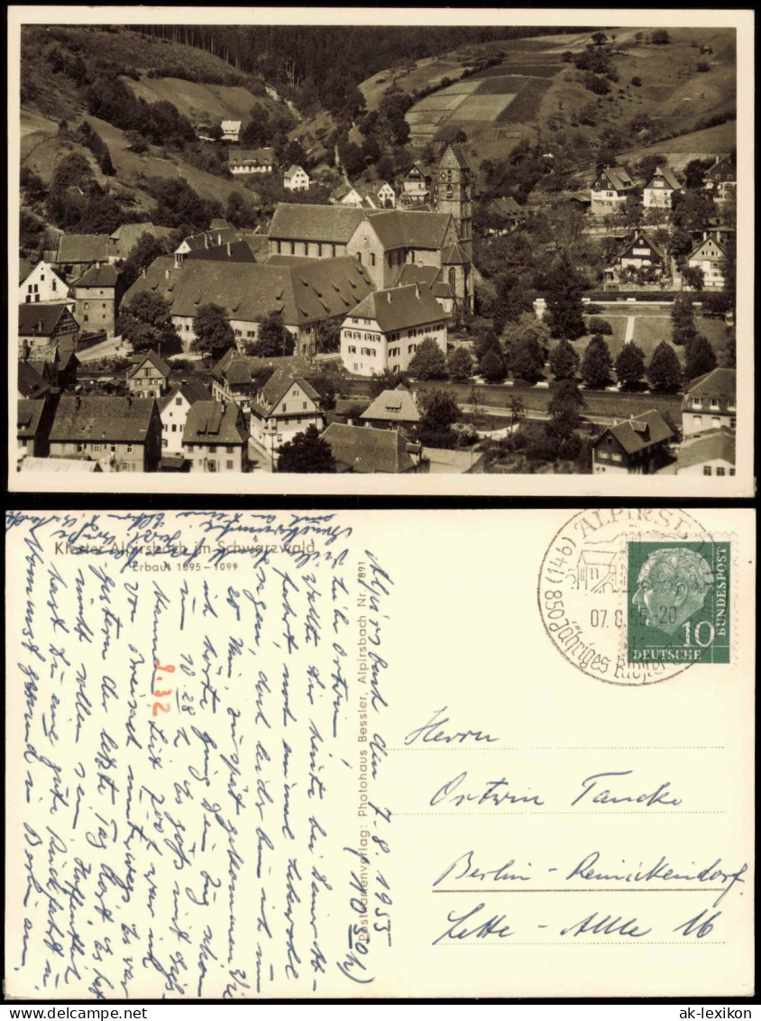Ansichtskarte Alpirsbach Stadtpartie 1955 - Alpirsbach