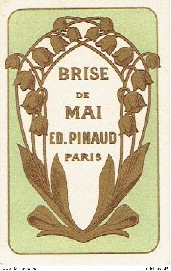 Carte Parfum BRISE DE MAI  D'ED. PINAUD - Anciennes (jusque 1960)