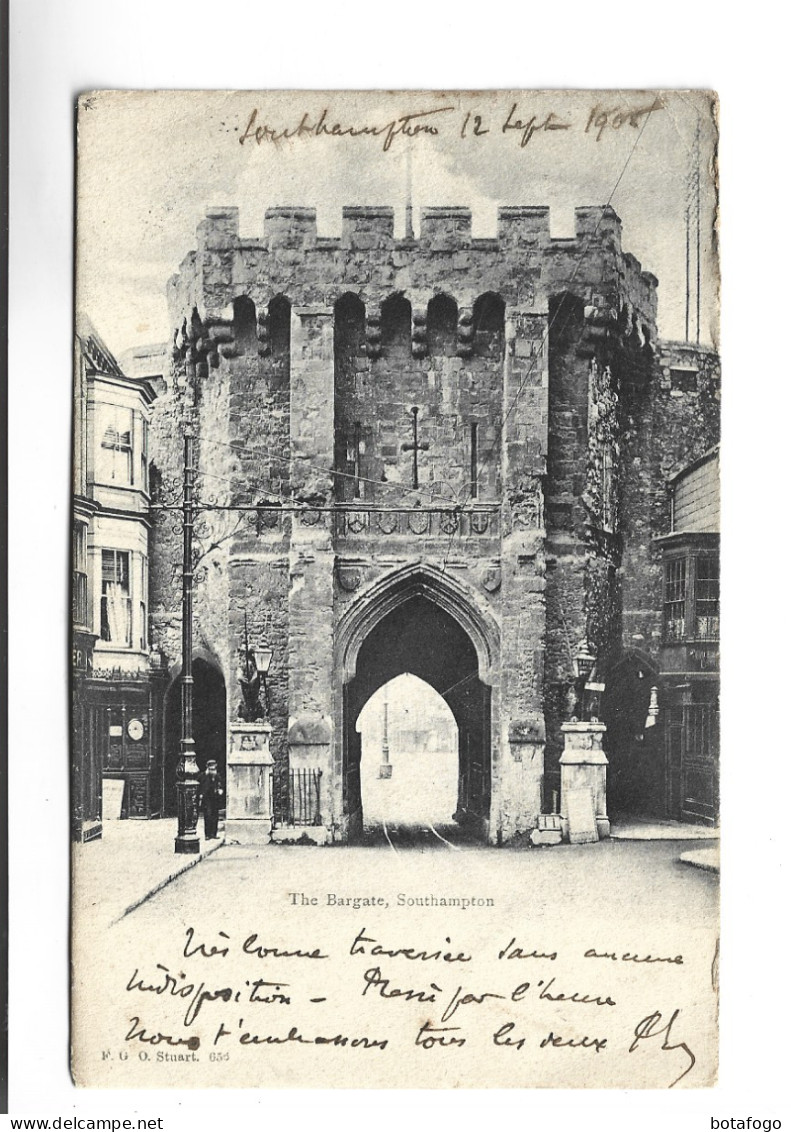 CPA SOUTHAMPTON, , THE BARGATE En 1905! (voir Timbre) - Southampton