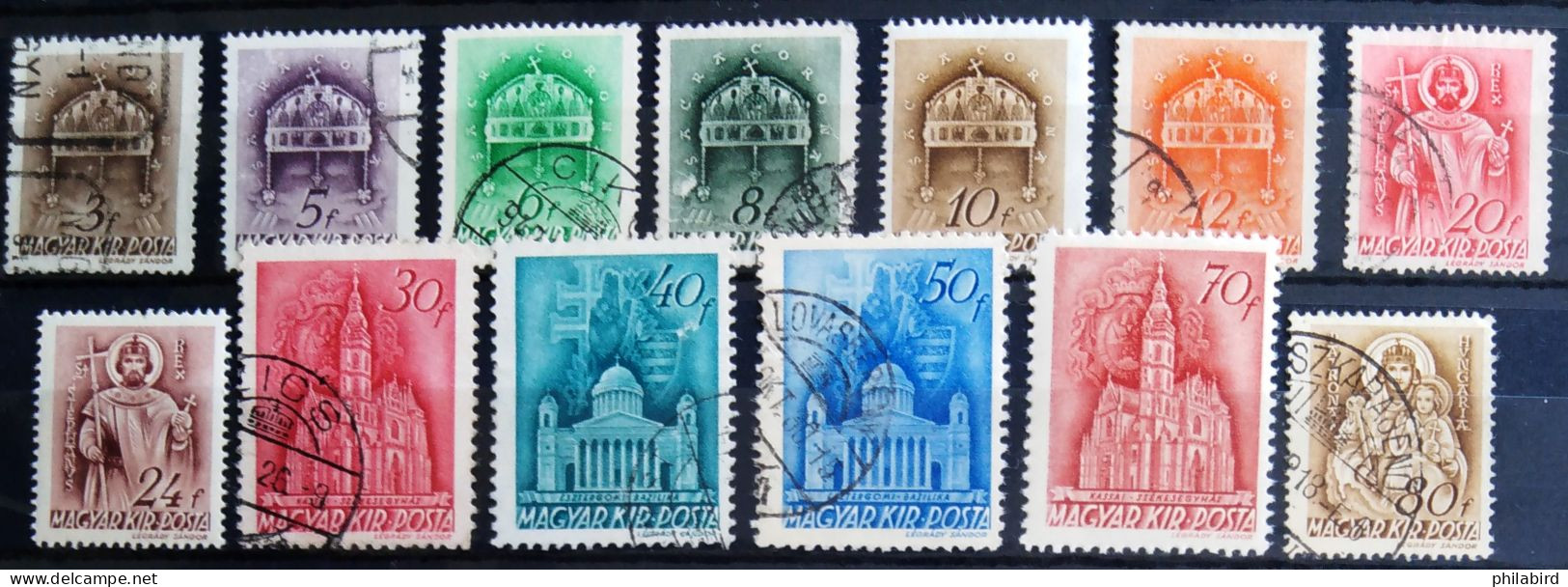 HONGRIE                       N° 578/591  (sauf 578)                        OBLITERE - Used Stamps