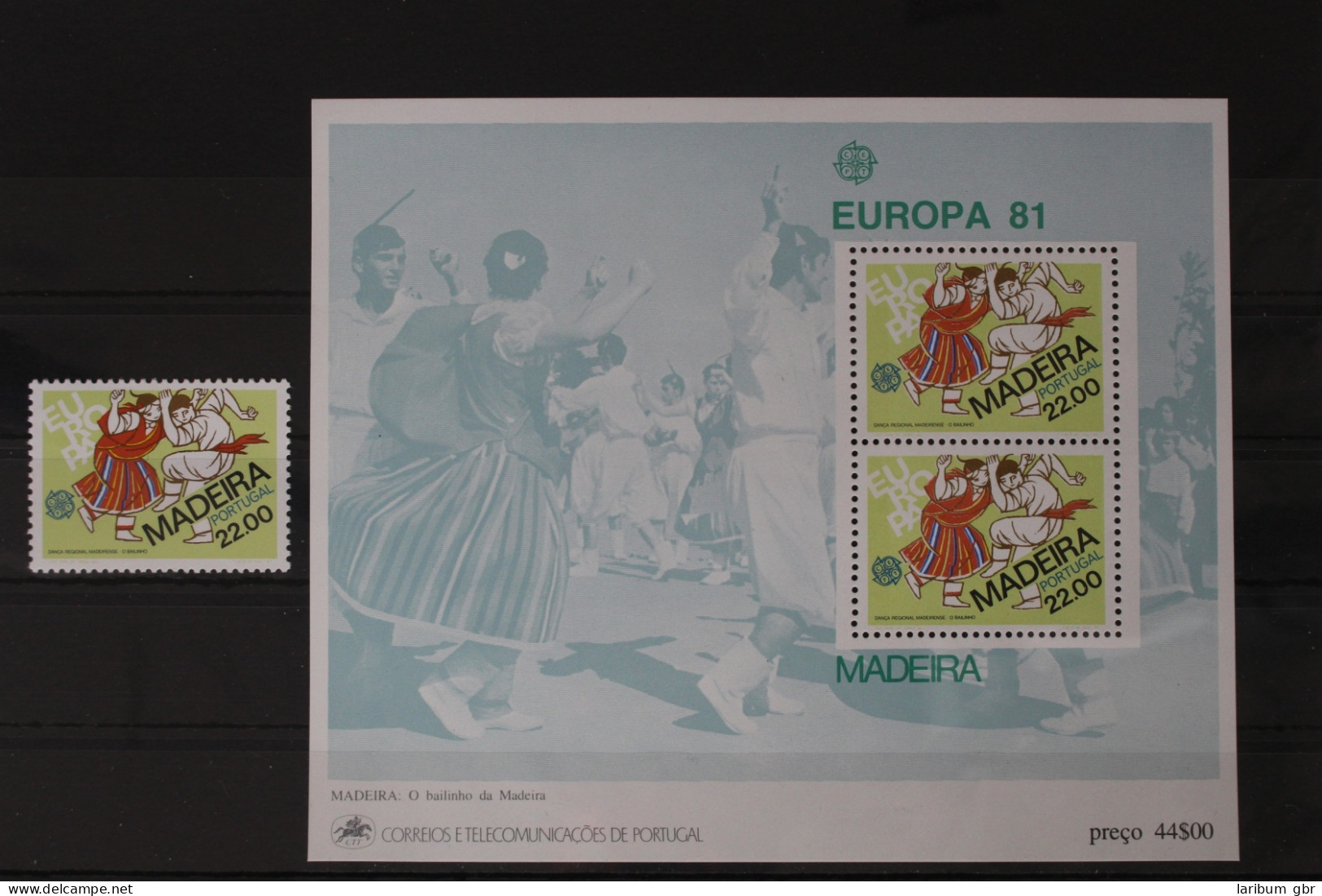 Portugal Madeira Block 2 Mit 70 Postfrisch Europa #UU868 - Otros & Sin Clasificación