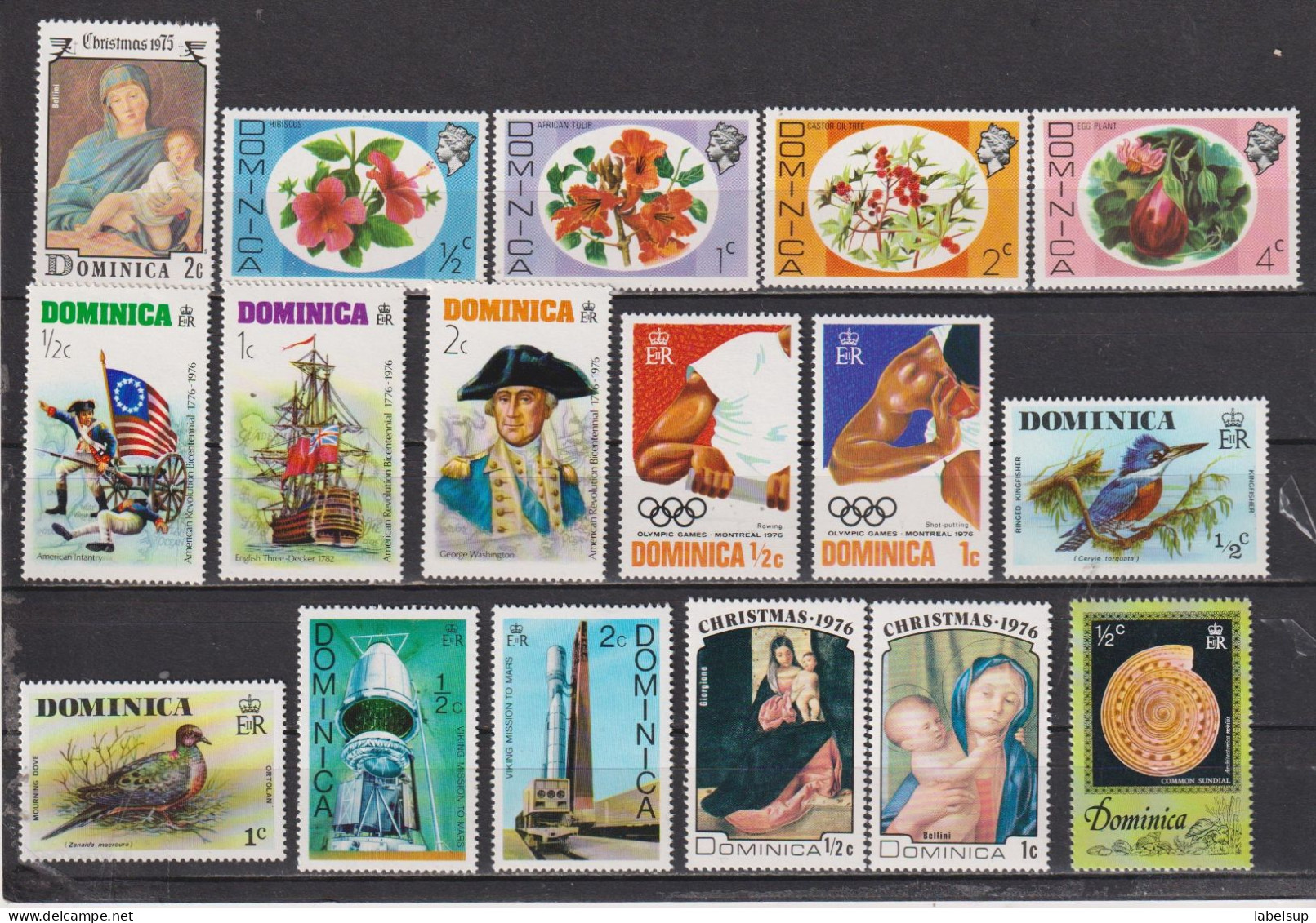 Timbres Neufs** De Dominique De 1975 à 1976 Entre 442 Et 505 MNH - Dominica (...-1978)