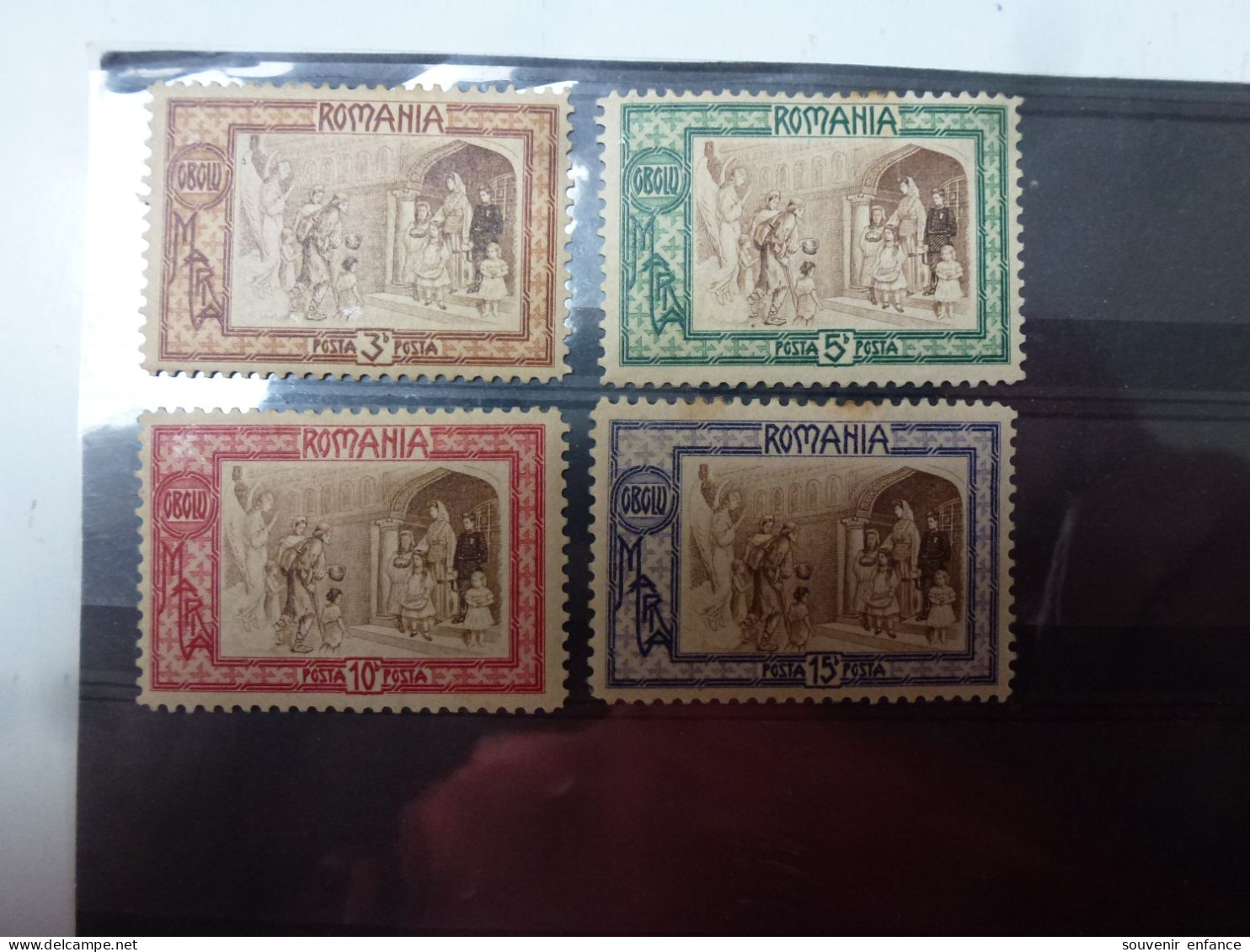 N° 203 à 206 1907 Bienfaisance Série Neufs * Avec Charnière Roumanie Romania - Unused Stamps