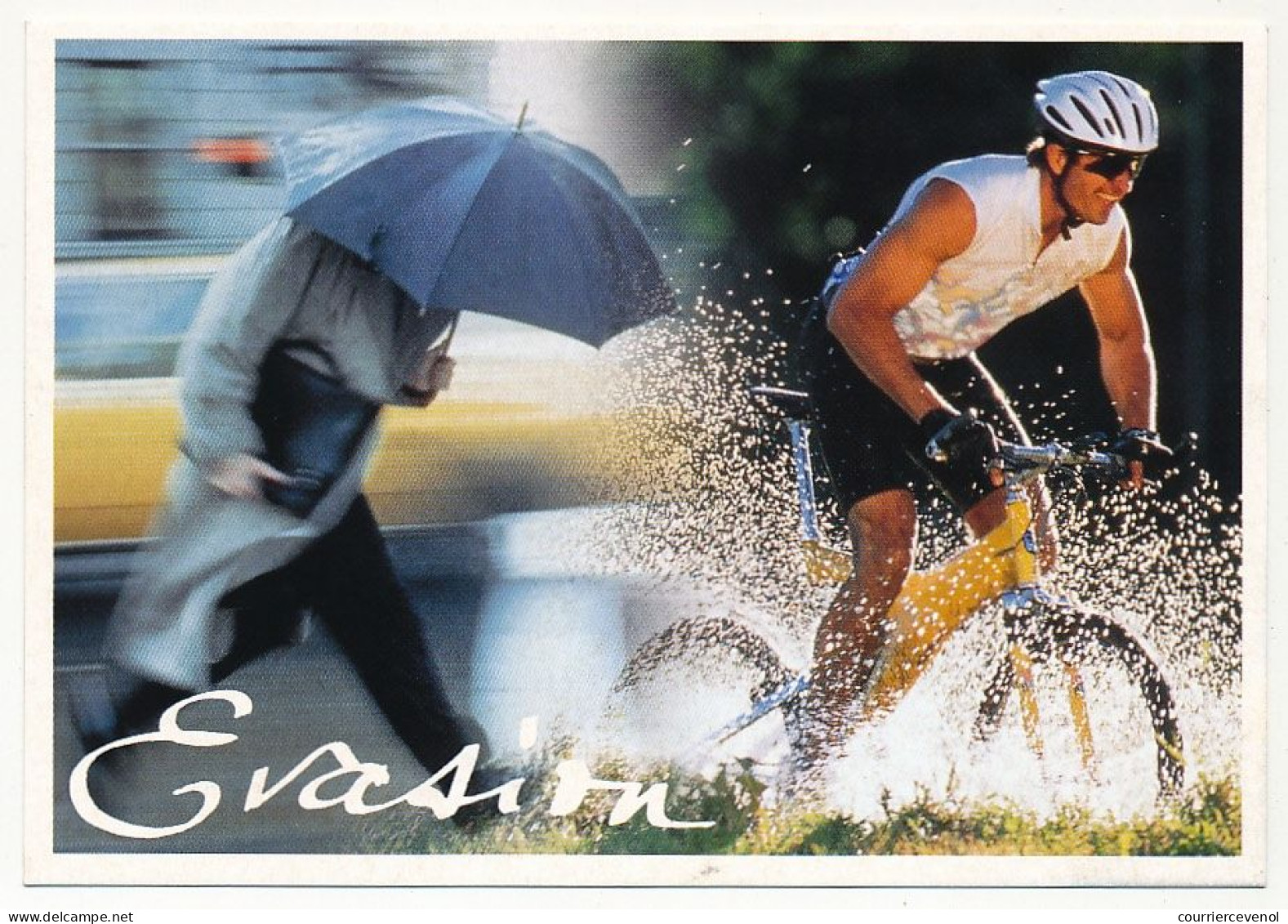 3 Cartes Postales PAP - Cyclisme - Evasion, Emotion, Sensation - Standard Postcards & Stamped On Demand (before 1995)