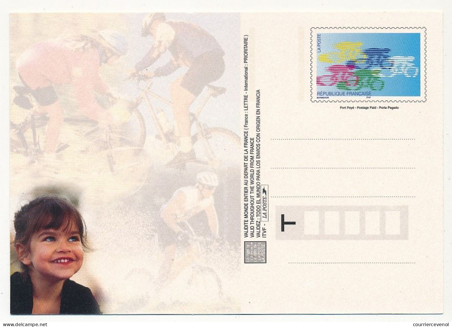 3 Cartes Postales PAP - Cyclisme - Evasion, Emotion, Sensation - Postales Tipos Y (antes De 1995)